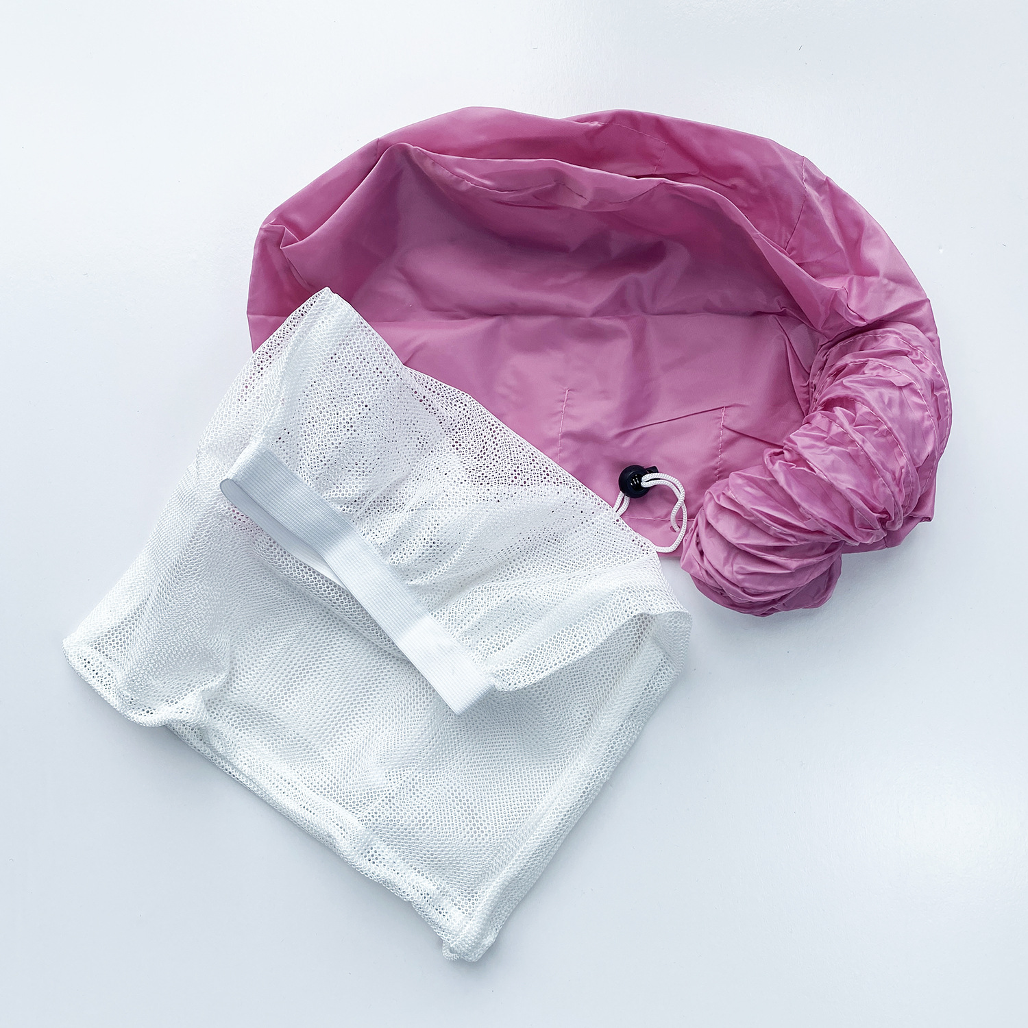 Secado del cabello Soulta Sombrero de malla rizado seco Cabello rizado Soulta Bolsa de malla girando Sombrero de malla invertido