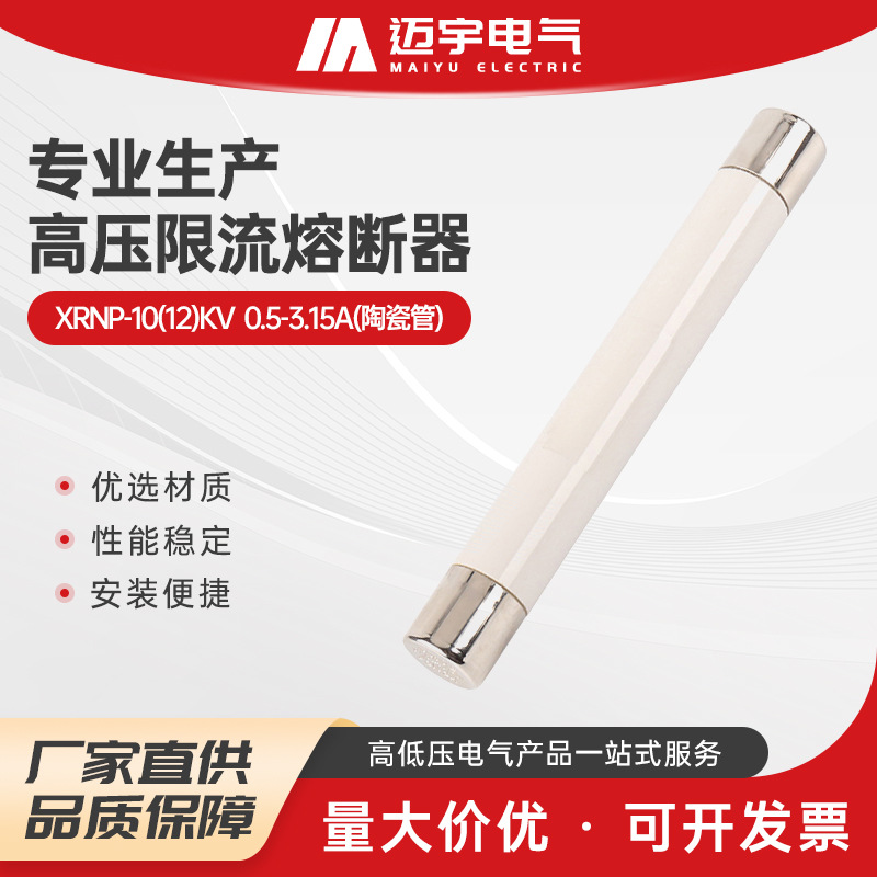 XRNP-10(12)KV  0.5-3.15A陶瓷管高压分段能力限流熔断器保险管