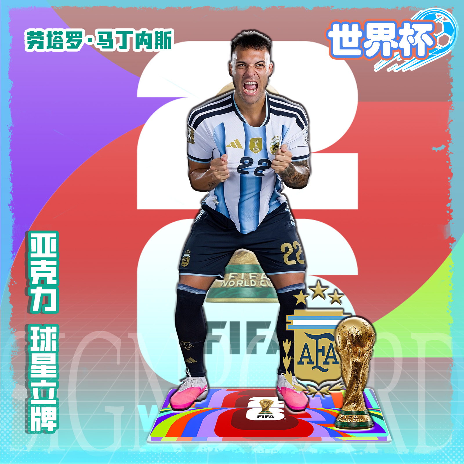 Figura Acrílica de Estrella de Fútbol de Acrílico, para Regalo de Cumpleaños