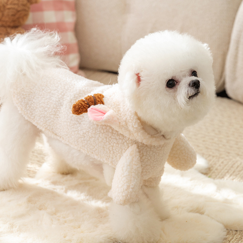 Ropa de perros de invierno encantadora extraña ropa de algodón Teddy Bear Boomerang Schnauzer perros pequeños mascotas calientes