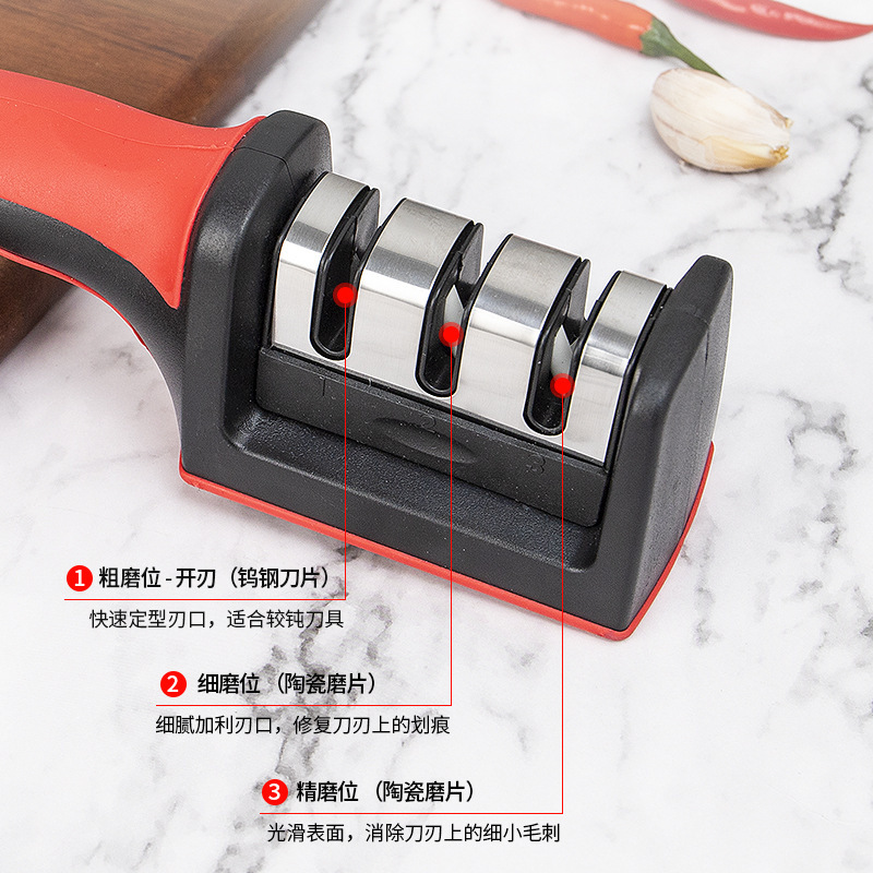 afilador de cuchillos doméstico multifuncional afilador rápido afilador de cuchillos de cocina afilador de cuchillos barra de afilador fabricante envío