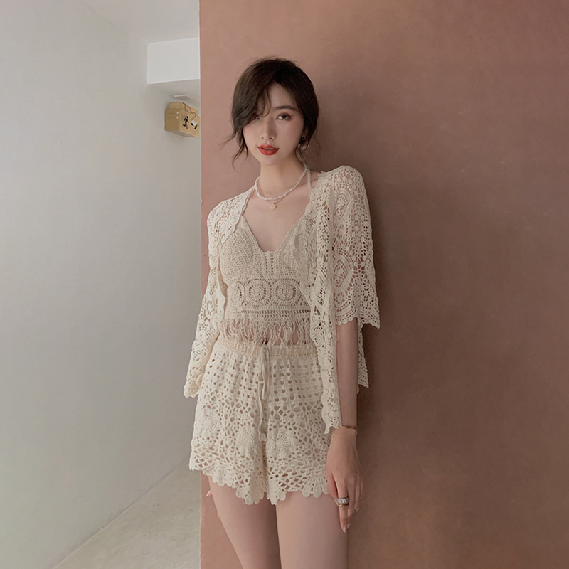 Sexy split lace swimwear