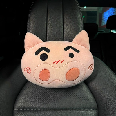 Car headrest, car neck support pillow, car seat pillow, lumbar support, car cushion, pillow set, multi-color, all-season (Headrest) - piglet-headrest