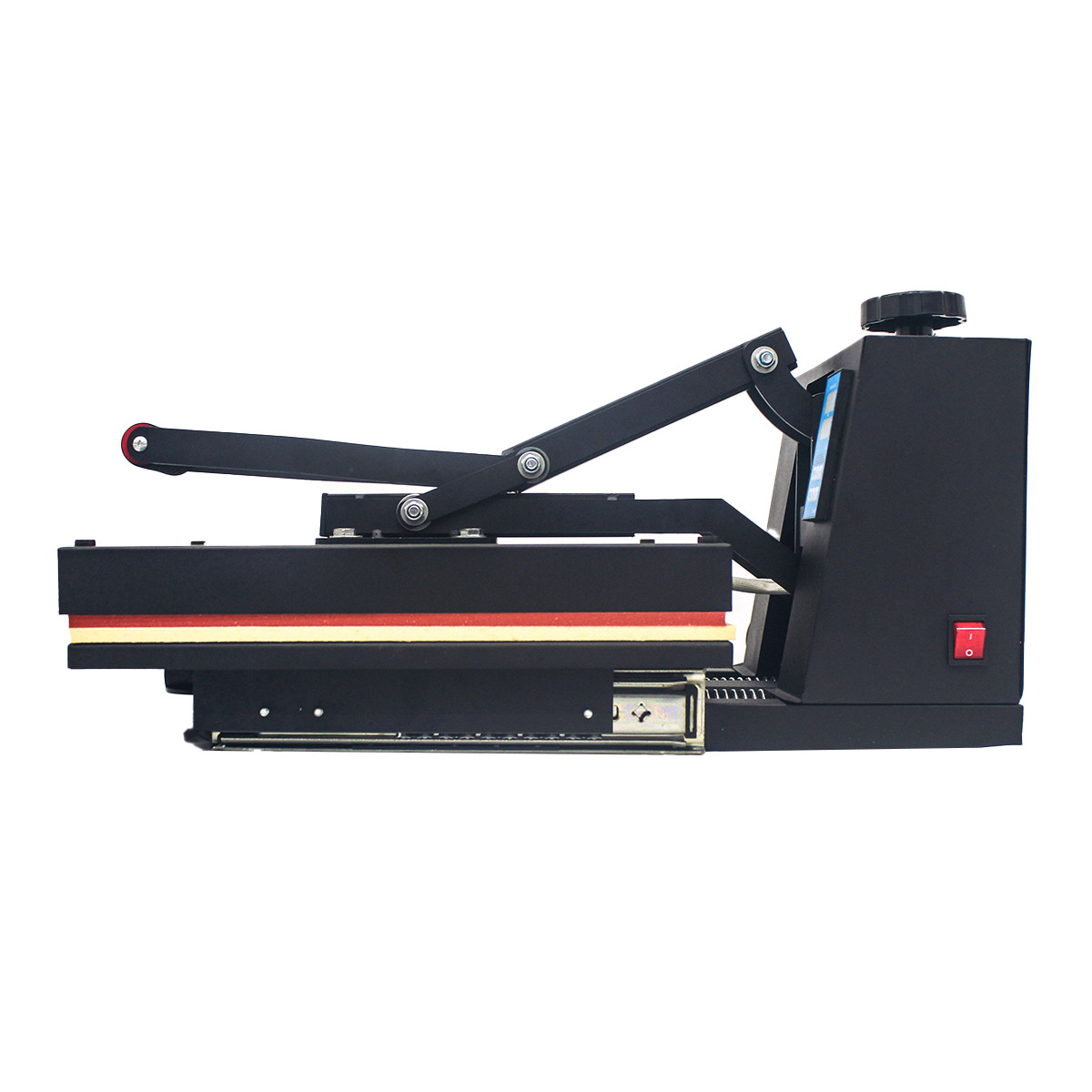 Transfronterizo caliente 38 * 38cm carril deslizante de acero duro transferencia en caliente prensa en caliente de impresión de prendas de vestir máquina de pintura en caliente