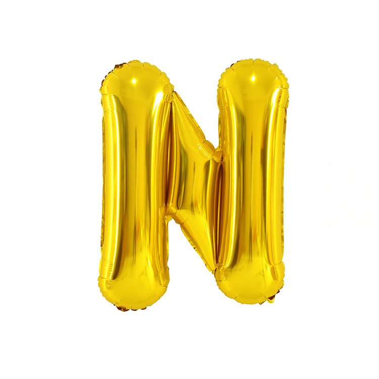 32 pulgadas 40 pulgadas 16 pulgadas inglés carta globo de aluminio fiesta de cumpleaños decoración de la boda papel de aluminio globo escena diseño