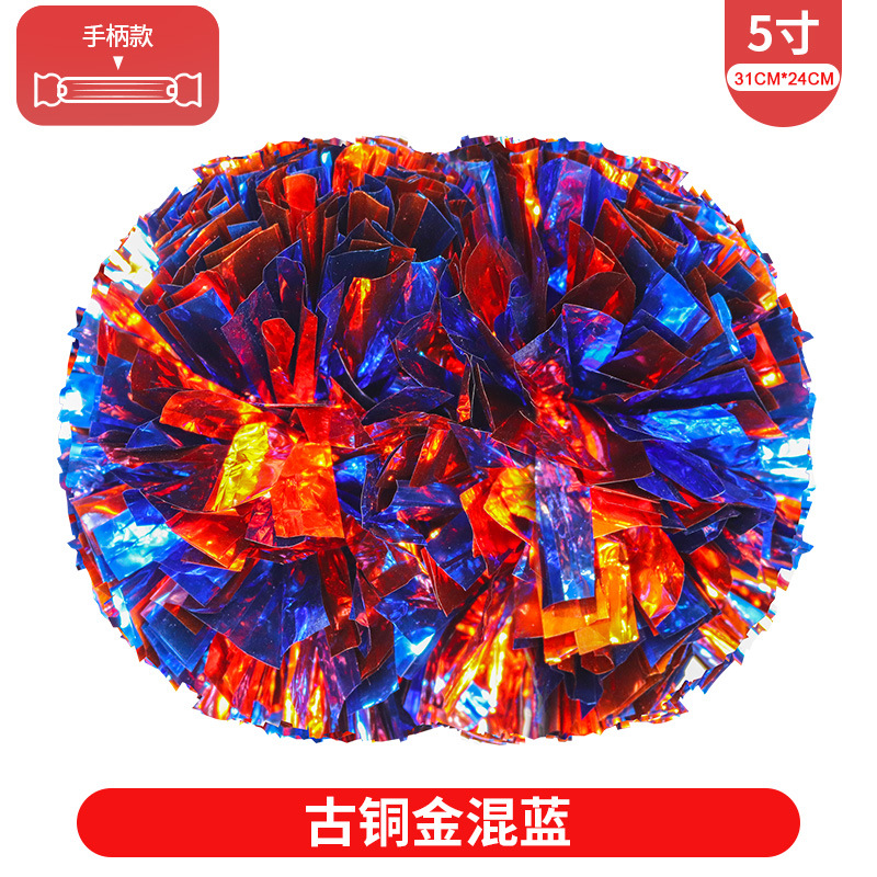 Porristas Bola de flores porristas mano flor mano sacudida flor danza rendimiento mano flor porristas flor bola de color rendimiento