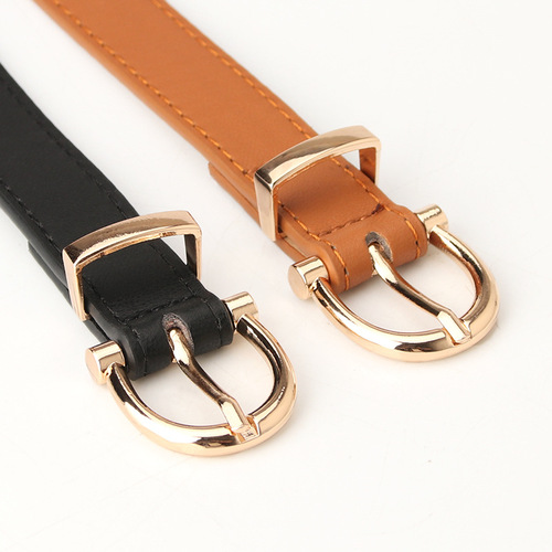 New women's belt belt Korean style women's simple pu leather decorated jeans belt student belt manufacturer batch