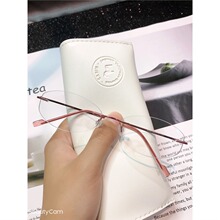 无框近视眼镜女超轻纯钛防蓝光变色男商务配成品有度数无文艺防雾