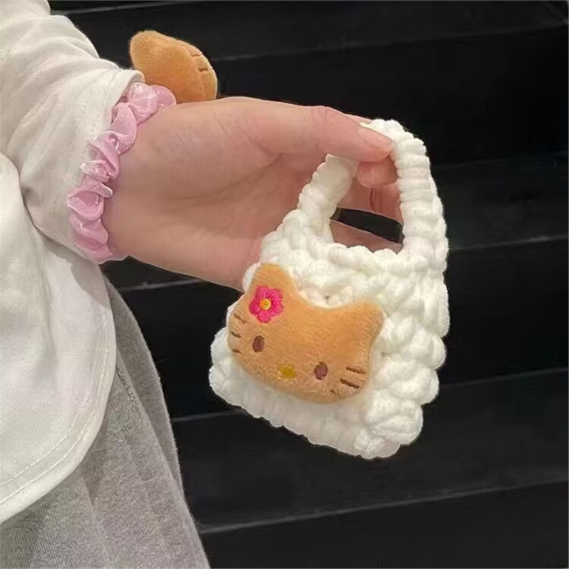 빅 아이스 실크 헤드폰 가방 KT Cat [화이트]