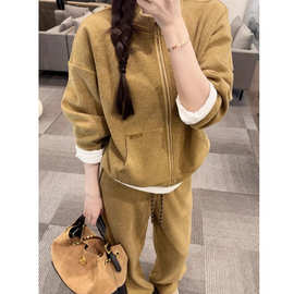 高级感穿搭套装女2025秋冬新款韩系慵懒风时尚休闲显瘦减龄三件套