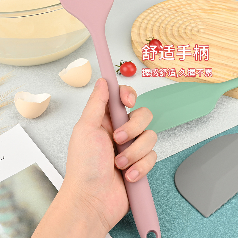 Raspador de silicona personalizado todo incluido raspador de silicona todo en uno raspador de mezcla de crema de cocina raspador de espátula para hornear resistente a altas temperaturas