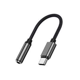 DAC解码音频转换线 type c转3.5耳机转接头USB-C数字编织音频线