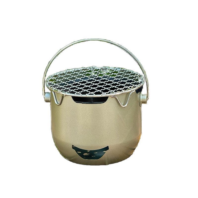 台所仕佳囲炉煮茶焼き炉ステンレスミニ小炭素炉屋外携帯家庭用焼肉炭火炉