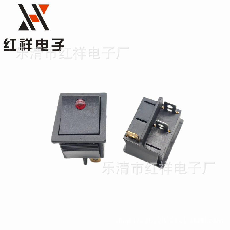 船型开关翘板开关KCD4带猫眼开关 3脚4脚 两档电源开关