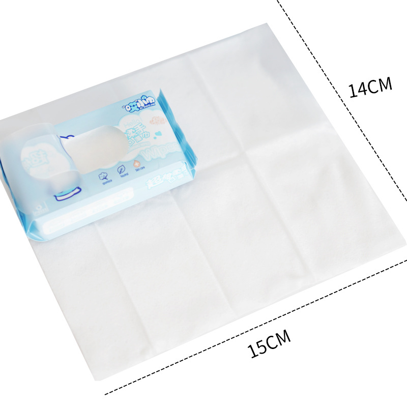 Portable small package of wet wipes for children and babies, baby hand and mouth cleaning 24 packs of boxed super mini wet wipes