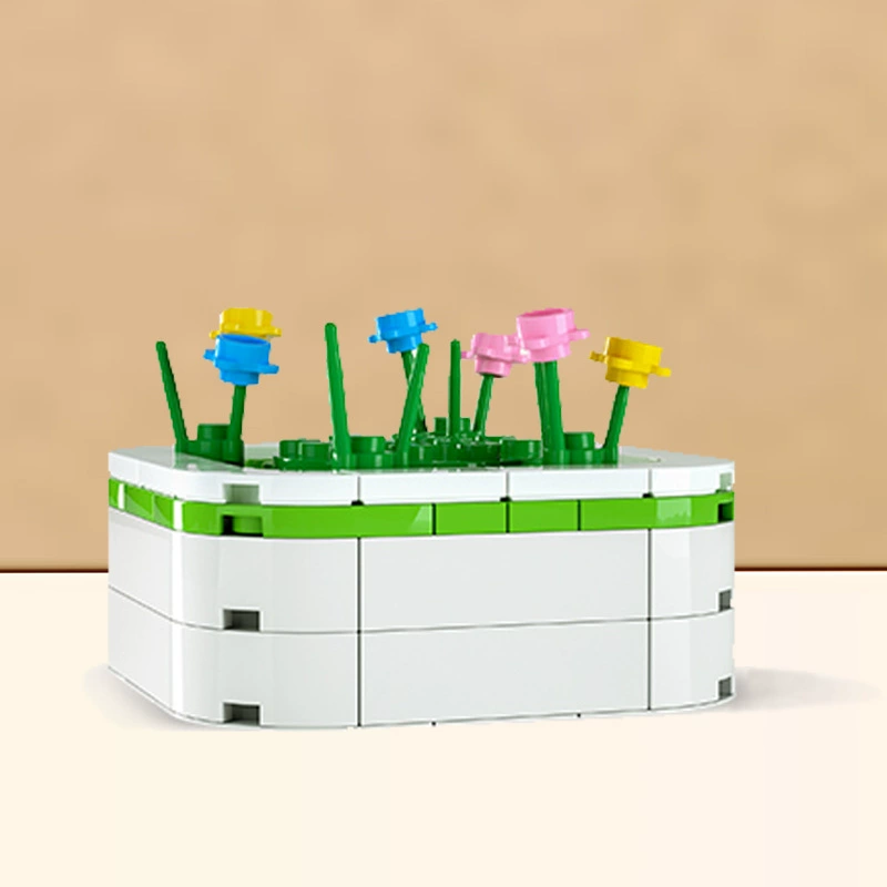 Constructor, minifigure for mother's day, toy, internet celebrity, flowered, Birthday gift, handmade