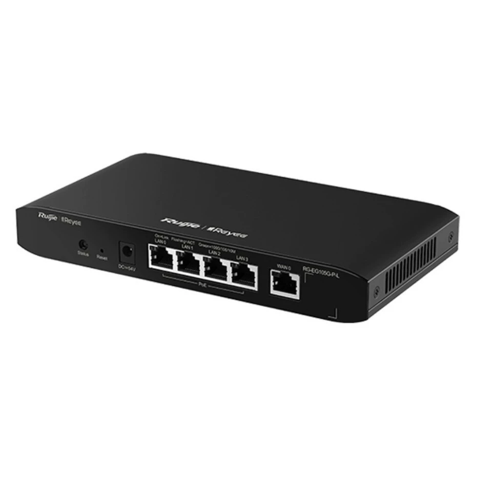 Ruijie RG-EG105G-P-L 5-портовый полногигабитный PoE маршрутизатор корпоративного уровня, 100 единиц