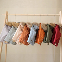 ins风 miniature秋冬MAT男女宝宝童装儿童防风加厚精灵帽棉服外套