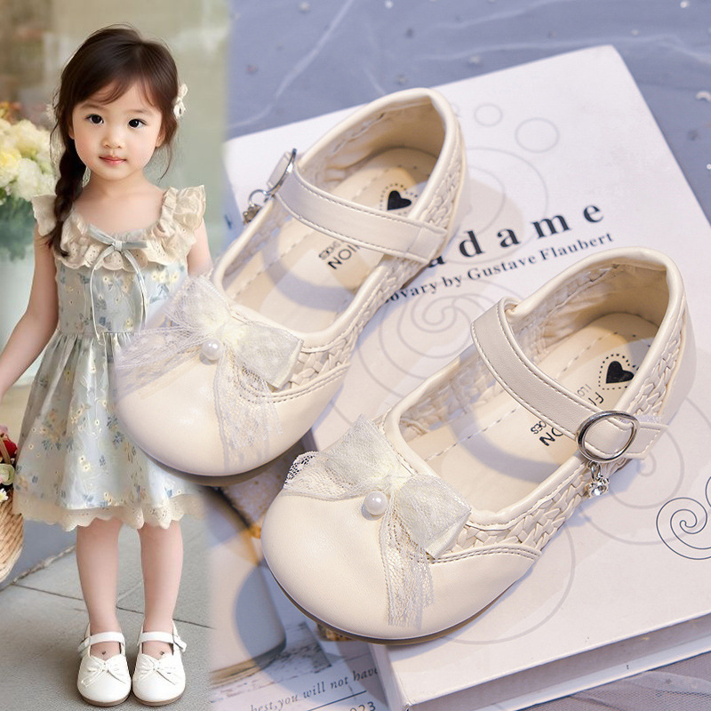 Dulces zapatos de arco para niños 2026 primavera y otoño nuevos zapatos de suela suave de moda versátiles zapatos de estilo princesa marizhen zapatos image 4