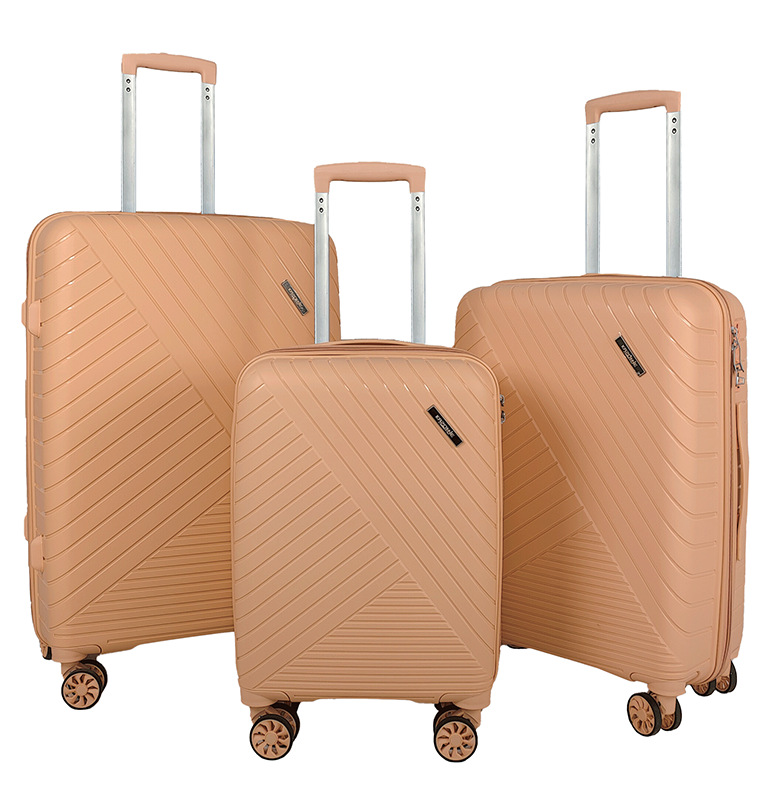 Maleta de embarque Caja madre de PP multifuncional femenina de 18 pulgadas Caja de contraseña a prueba de explosiones de tres piezas para estudiantes varones de alto valor