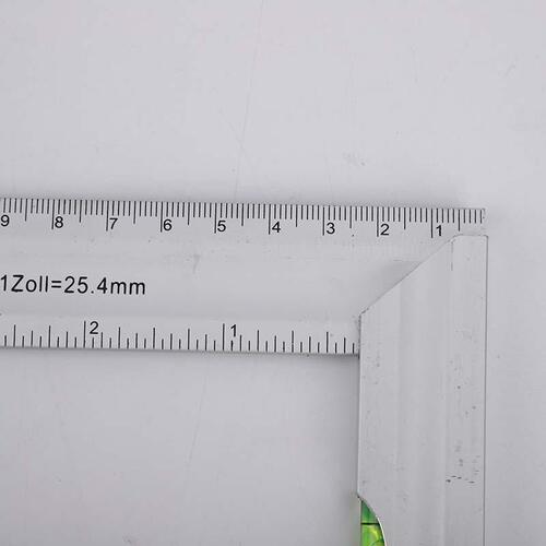 Manufacturer wholesale industrial special angle ruler right square ruler stainless steel ruler with balanced blister steel ruler high precision