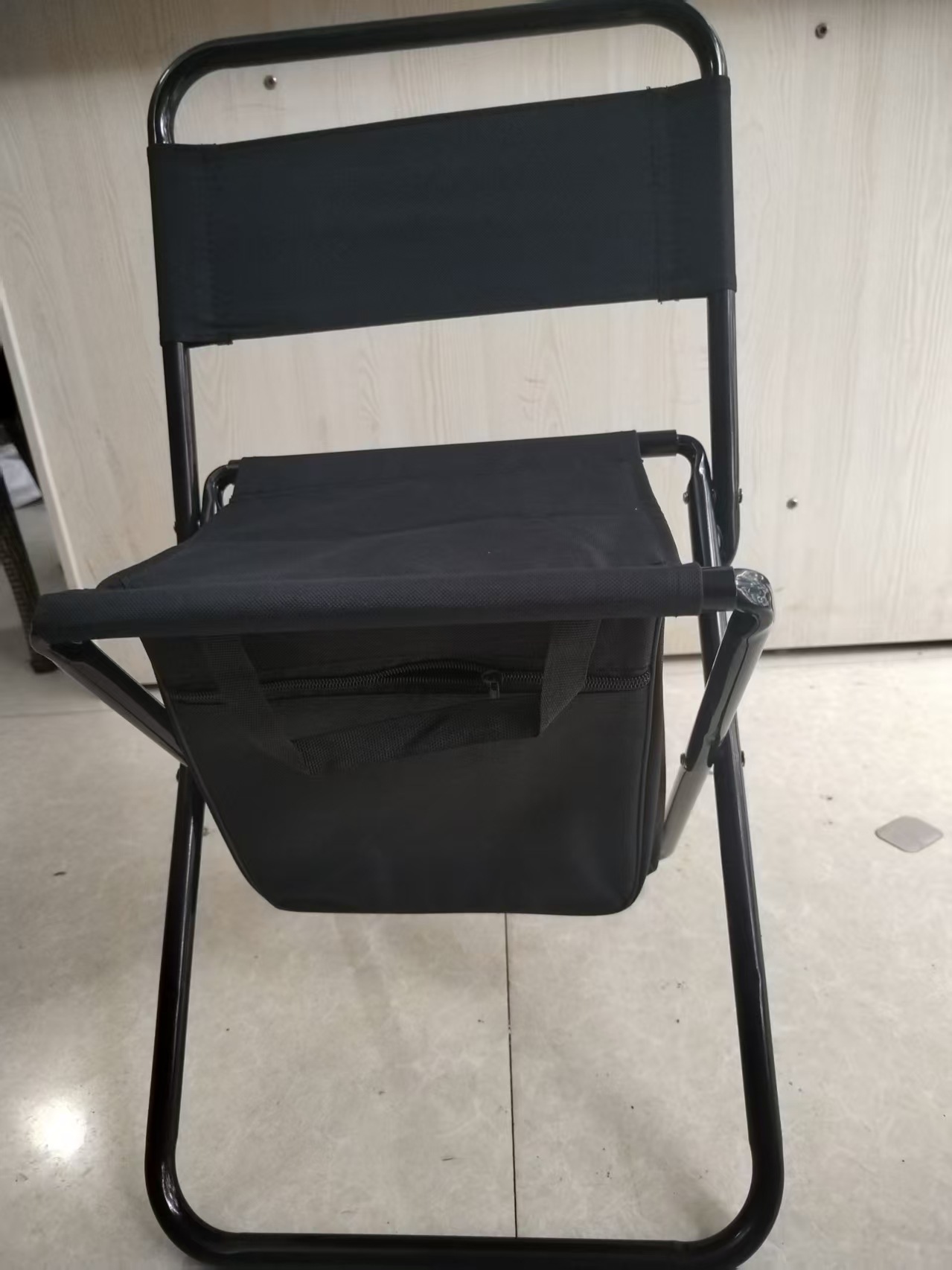 Silla de pesca para acampar de ocio con respaldo, silla plegable portátil para exteriores con bolsa de almacenamiento, tela Oxford, estudiante de arte Maza