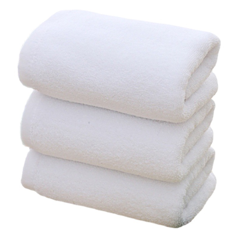 Five-star hotel towel bath towel pure cotton thickened Hotel B & B Special White wholesale custom club towel