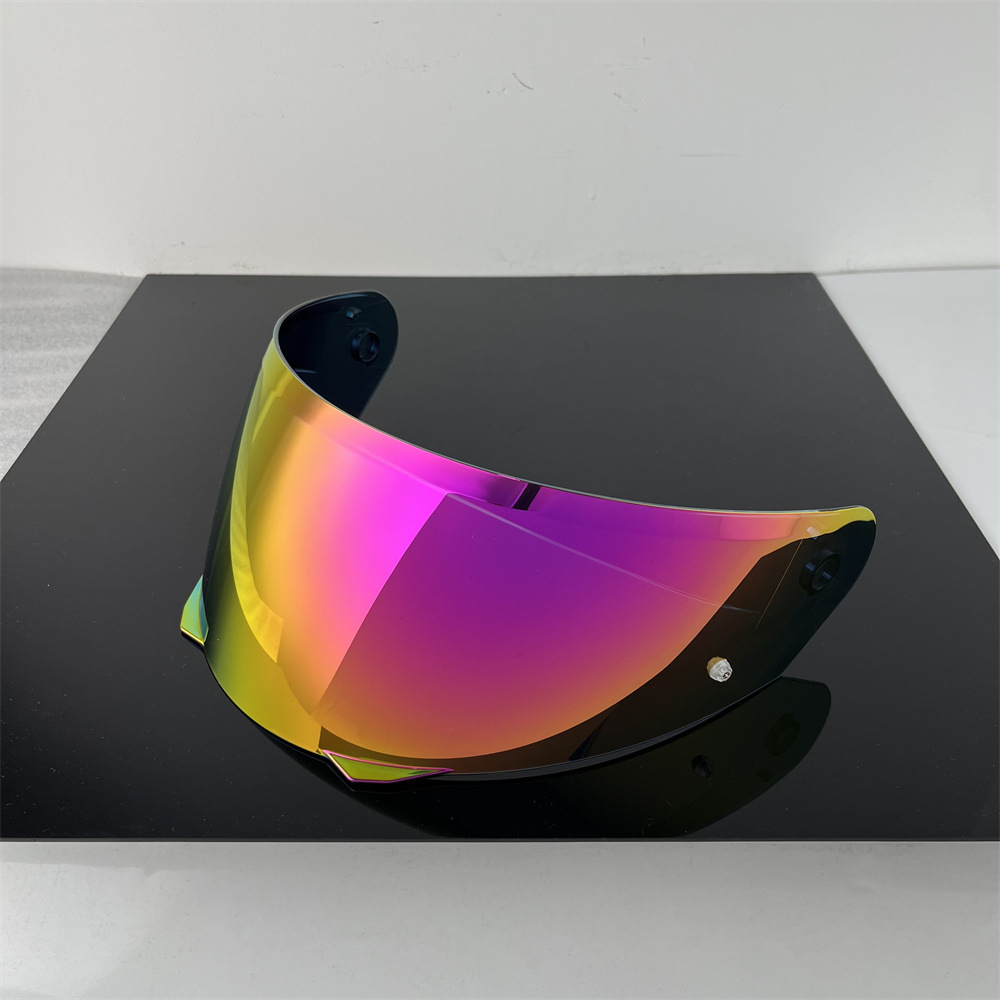 HJ-33 i90 lens day and night dual-use colorful sunscreen HD motorcycle helmet mirror UV protection one piece