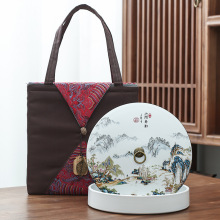 普洱茶饼礼盒空盒高档陶瓷茶叶罐357克福鼎白茶单饼包装盒收纳盒