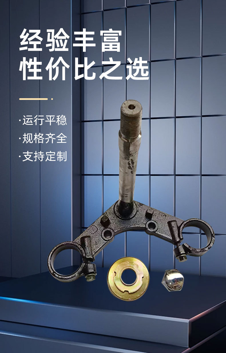 Electric Tricycle 31/33/37/43 Thick Shock-Absorbing Steering Column, Thickened Cast Iron Upper and Lower Pillars, Samsung Accessories