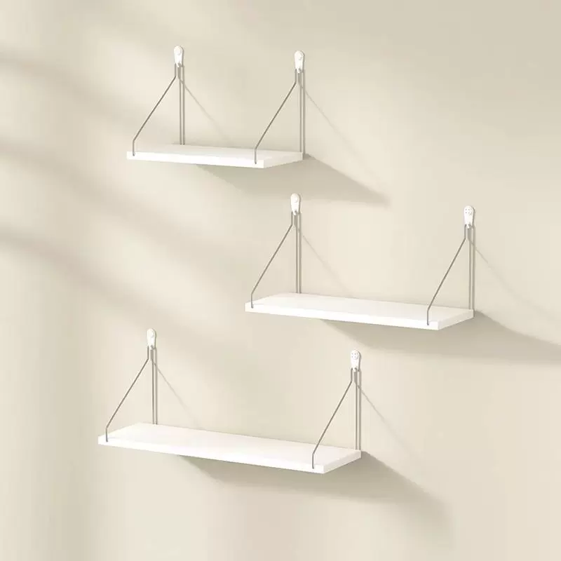 免打孔墙上置物架客厅墙面卧室床头收纳架路由器架子墙壁挂式隔板