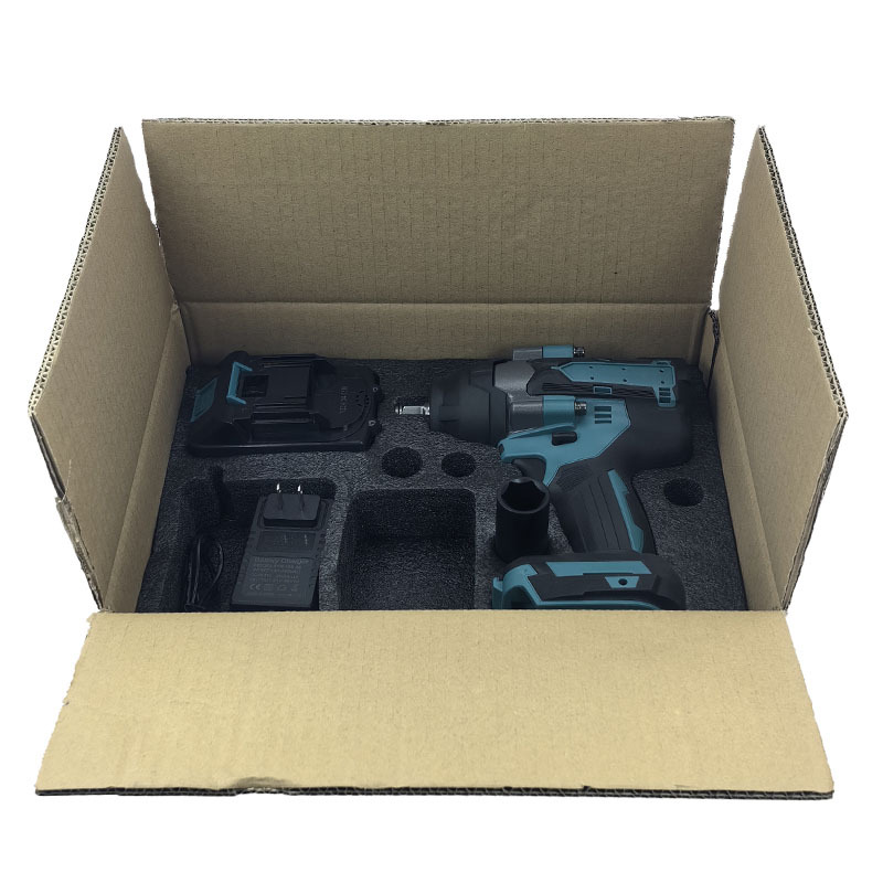 Inicio pequeña llave de impacto de torsión grande batería de litio cañón de viento eléctrico sin escobillas llave de batería de litio de impacto gran par al por mayor