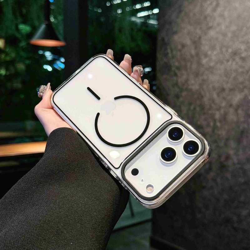 适用苹果17Promax磁吸手机壳iPhone16pro高透细圈防摔15新款保护|undefined