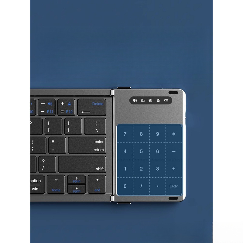 Folding Bluetooth Wireless Keyboard Touchpad Laptop iPad Tablet Phone Office Portable Mouse Set