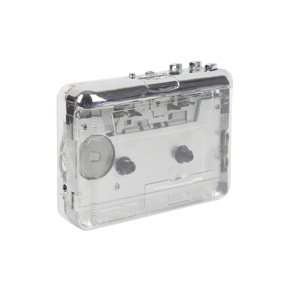 Classic tape player full transparent shell tape to MP3 Type-C…