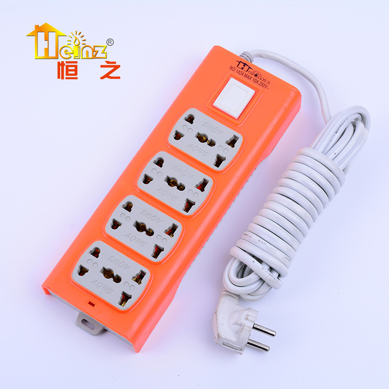 Interruptor de color creativo multifuncional conector de conector de alimentación poroso doméstico con conector de conector inteligente
