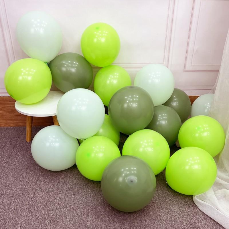 Globo temático del bosque Macaron, aguacate, zongzi verde, centro comercial de cumpleaños, decoración de jardín de infantes, decoración del Festival del Bote del Dragón