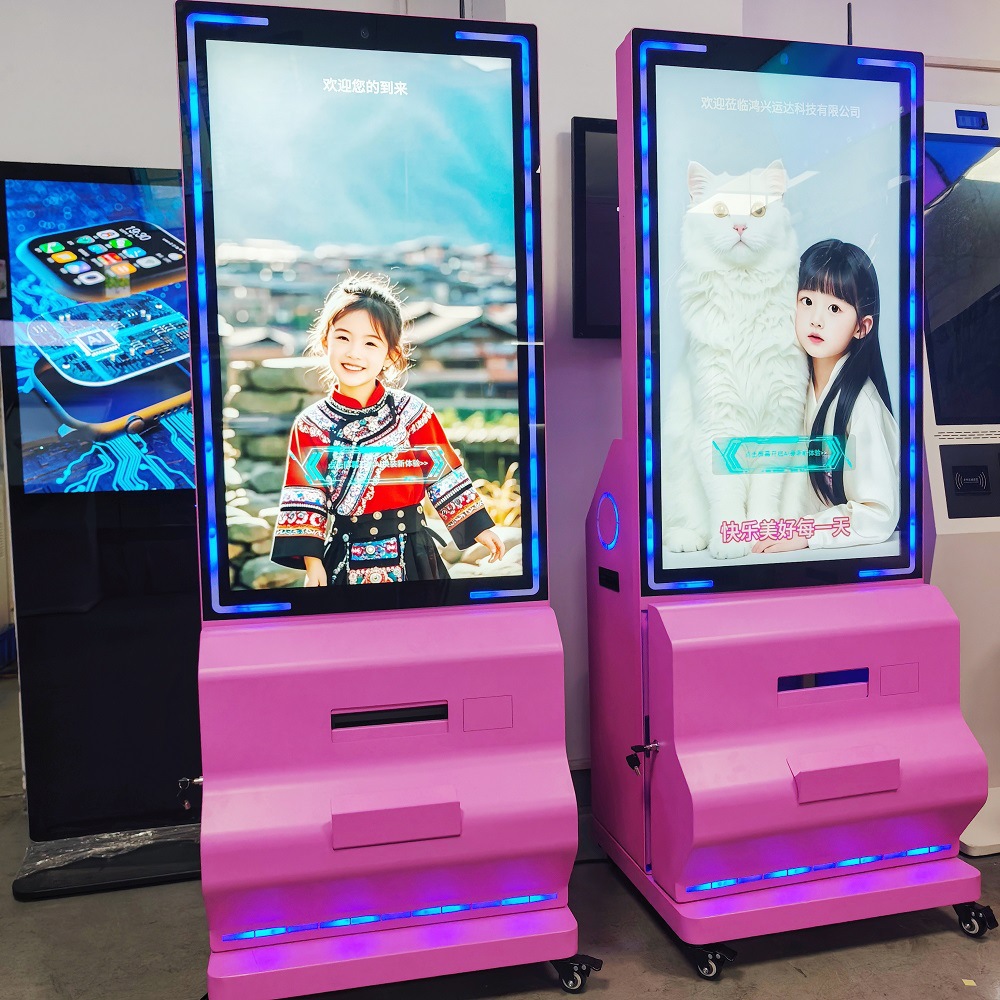 AI拍照一体机 商场影院拍照一体机AI人脸识别拍照一体机