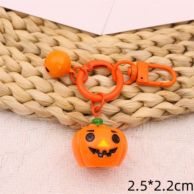 ハロウィーンのカボチャの幽霊のキーホルダーの小さいペンダントのかわいい漫画の学生のカバンは小さい贈り物の子供の贈り物を飾ります。|undefined