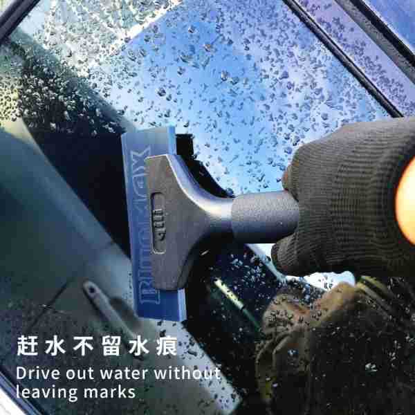 Herramientas de película de automóvil de su fuerza en stock mango de aluminio negro para atrapar tendones de búfalo raspador de película solar de ventana para atrapar agua raspador de película image 3