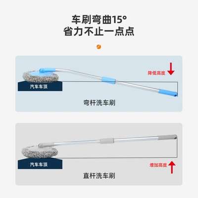 curved rod car wash mop does: Car cleaning tools