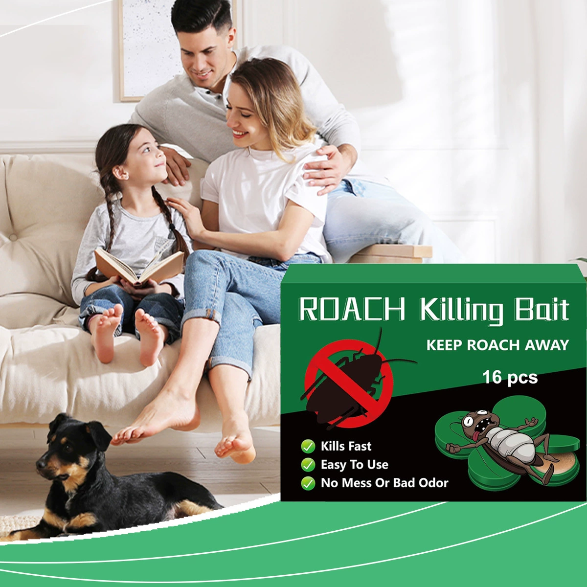 Трансграничное средство от тараканов HOMTOPY, средство от тараканов для дома, общежития, кухни, мощное чистящее средство от тараканов, в наличии