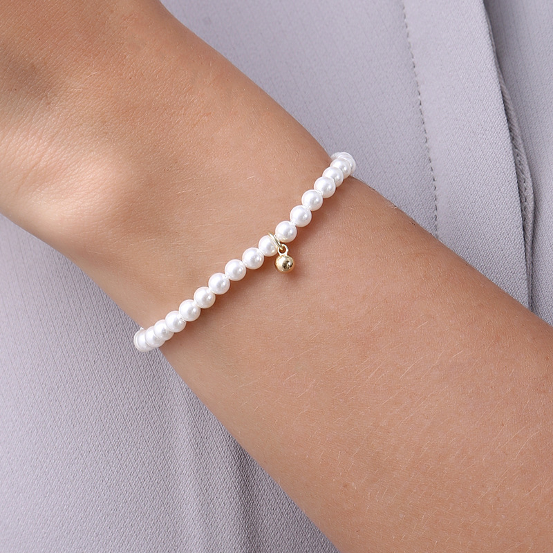 Fashion Heart Shape Fish Tail Pearl Handmade Inlay Artificial Gemstones Bracelets 1 Piece