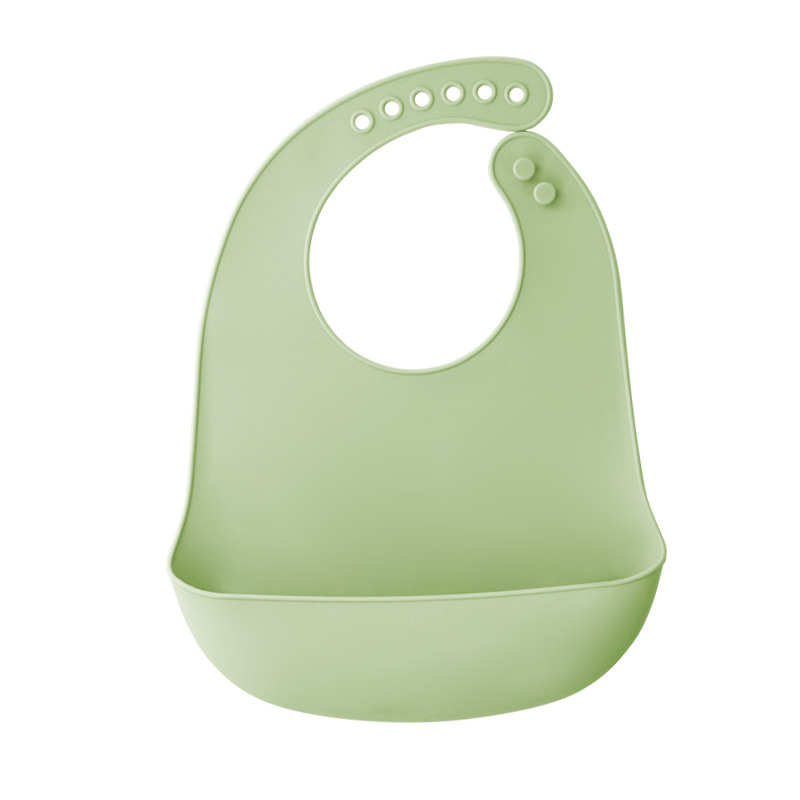 Bebé transfronterizo babero de silicona bebé de 1 año de edad bebé ultra-Delgado babero de silicona impermeable fácil-claro babero del bebé