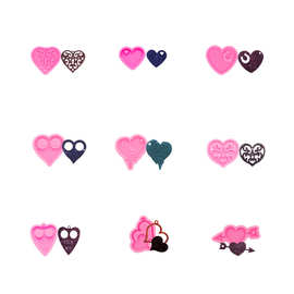 硅胶钥匙扣滴胶模具环氧模具珠宝制作DIY手工工艺