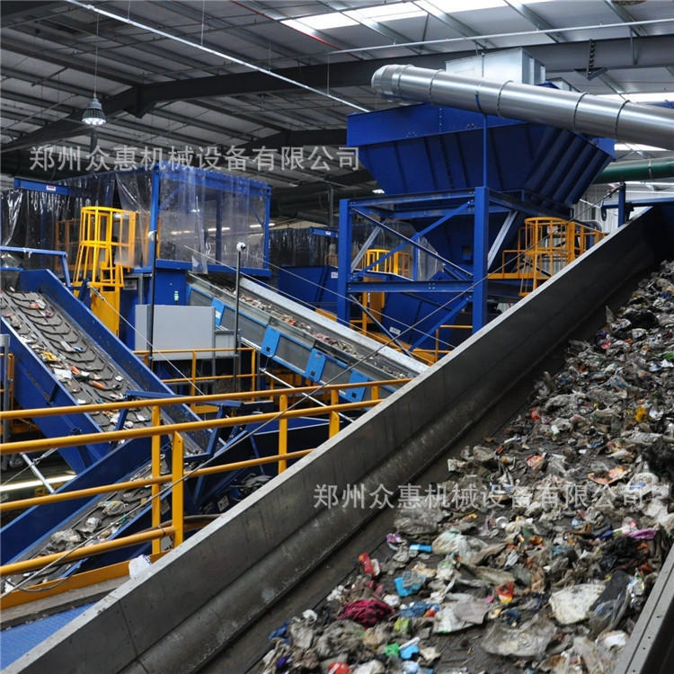 Zhonghui environmental protection decoration waste sorting machine building aggregate sorting equipment large garden waste sorting production line