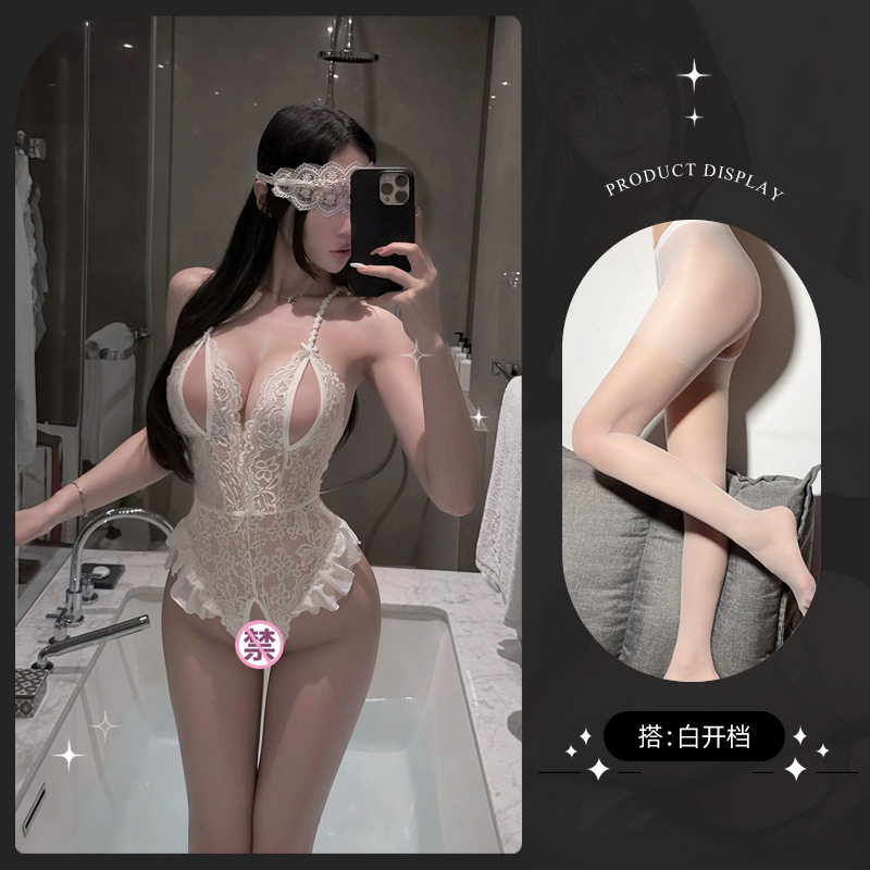 8930 흰색 + 흰색 오픈 양말