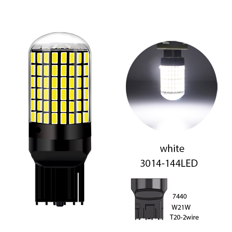 Car LED turn signal decoding anti-strobe 1156 3014 144smd 1157 brake light T20 7443