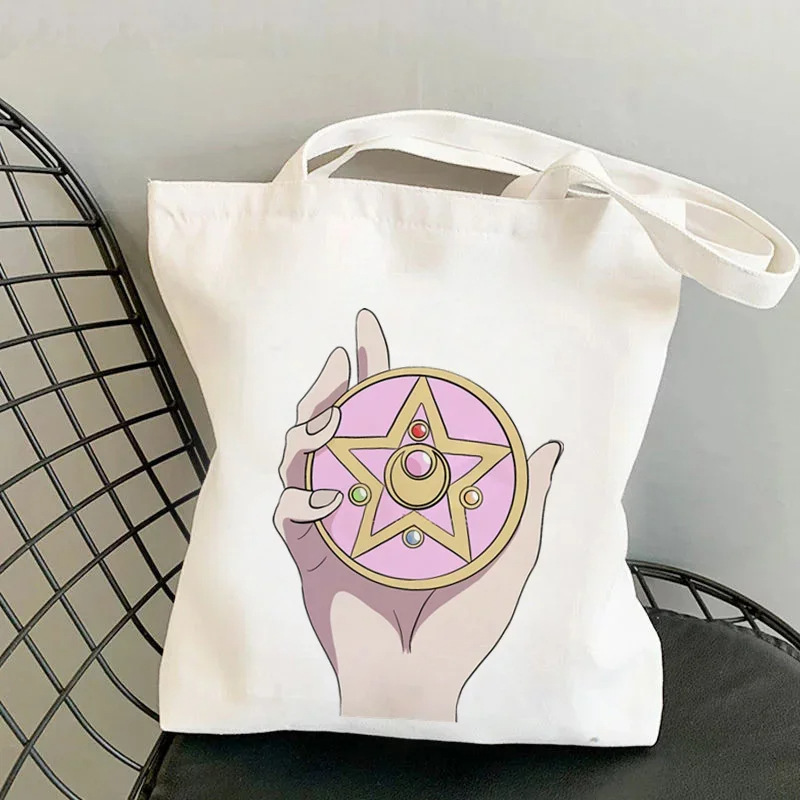 Comercio exterior Sailor Meow impresión Kawai bolsa Harjuku bolsa de compras damas lienzo bolsa de mano casual para niñas