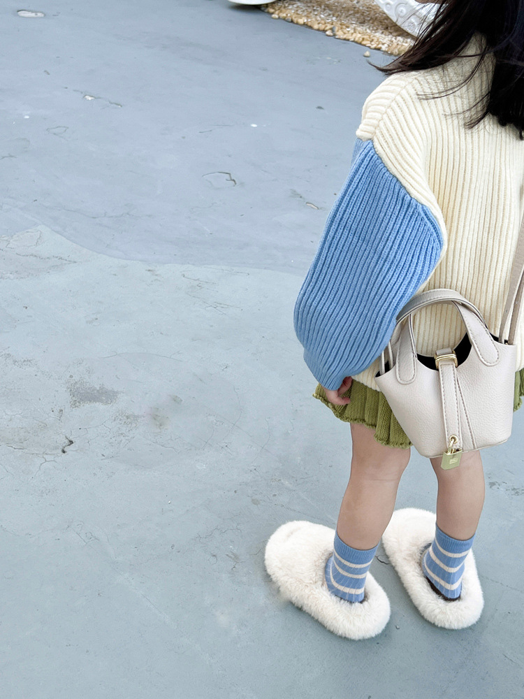Sügis- ja talvehooaeg Euroopa ja Ameerika stiilis mini-laste käeshoitav tõstev nõgusa kujuga köögiviljakorv Crossbody Crossbody kott_voghion.com